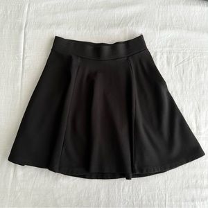 H&M Divided Black Skater Skirt XS